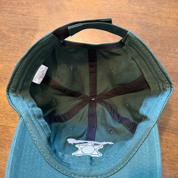 Lawn Enforcement Officer Hat Men's Green Adjustable Hat - Picture 5 of 5